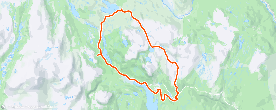 Map of the activity, Ettermiddagspåsketur