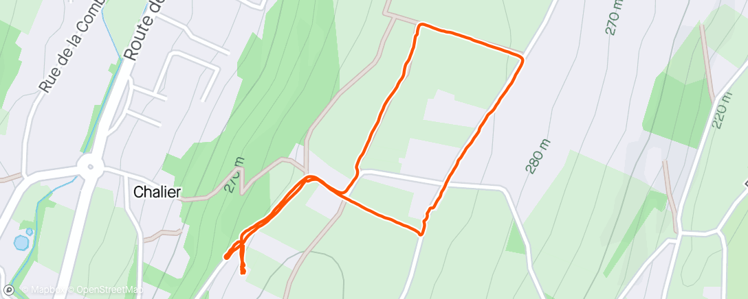 Map of the activity, Marche très matinale 🦮