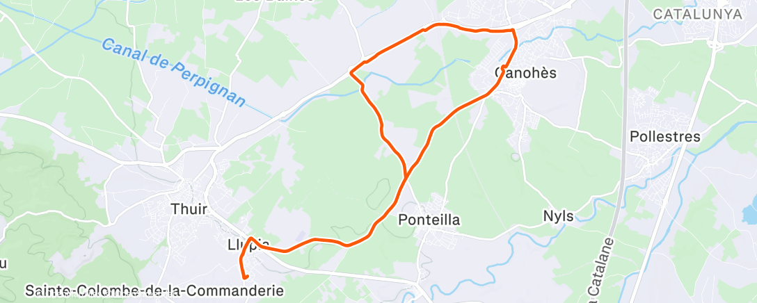 Карта физической активности (Afternoon Ride)