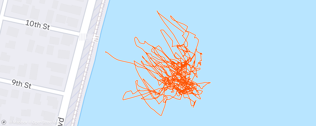 Map of the activity, Windy surf