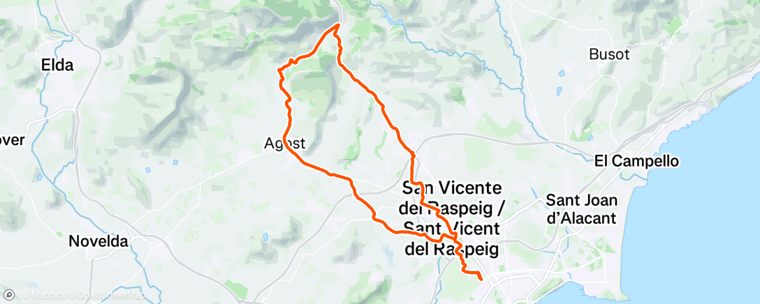 Map of the activity, Road