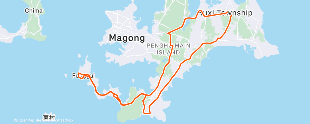 Map of the activity, Morning Ride