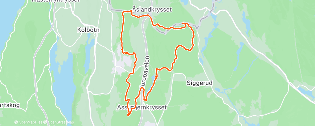 Map of the activity, Søndagsturen sin det 🪾