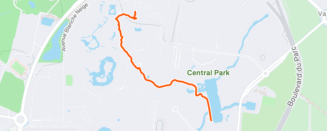 Map of the activity, Middagwandeling