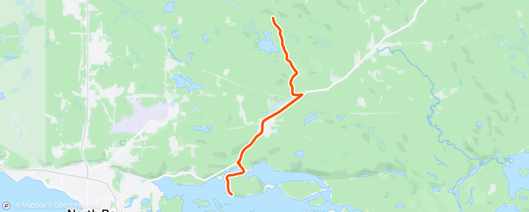Map of the activity, Lunch Gravel Ride