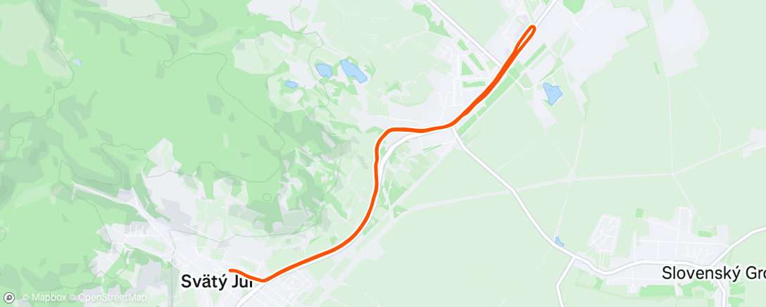 Map of the activity, Morning Run