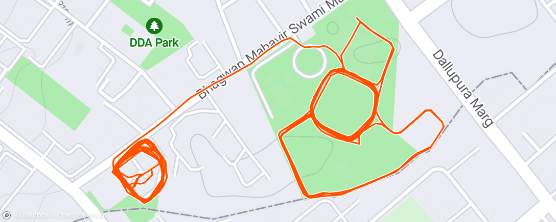 Map of the activity, Good Morning Run
