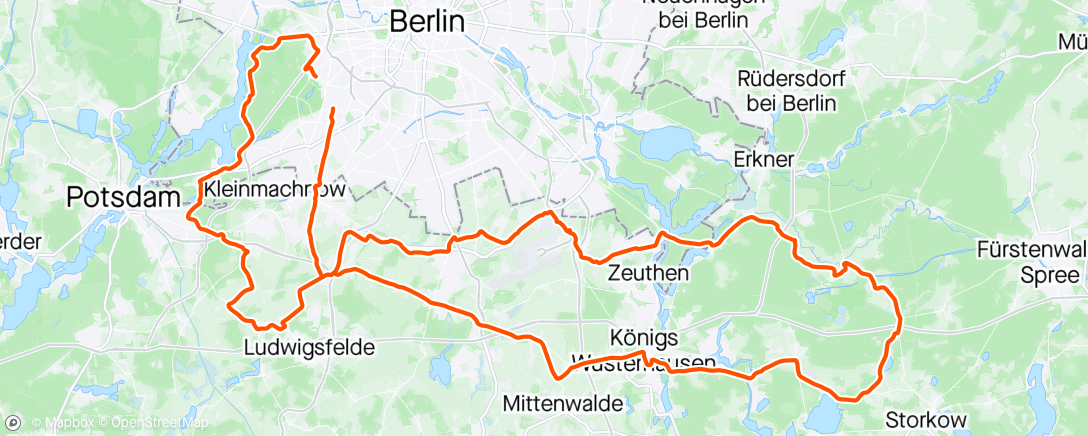 Map of the activity, Morgenausfahrt