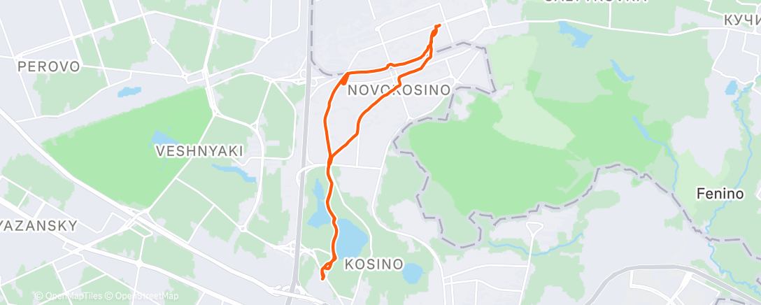 Map of the activity, Afternoon Walk