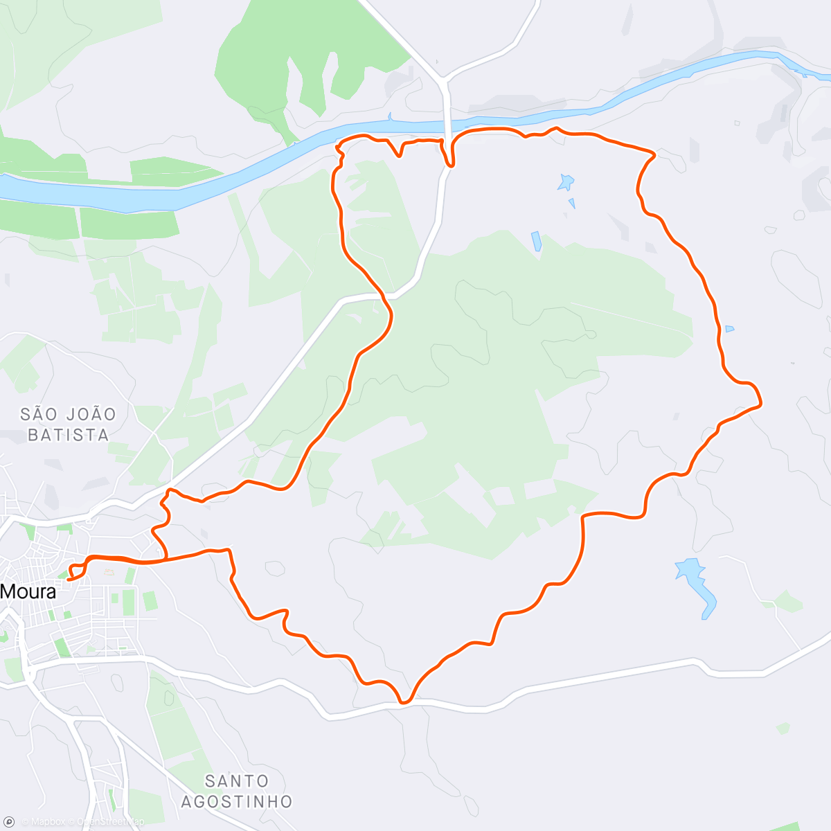 Map of the activity, Trail Cidade de Moura 2024 - Distancia Sprint