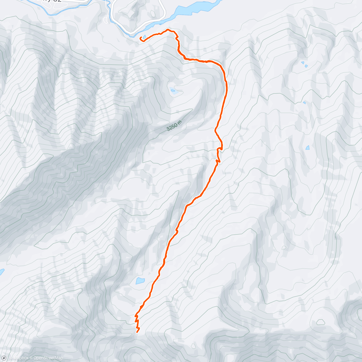 Map of the activity, hope pass