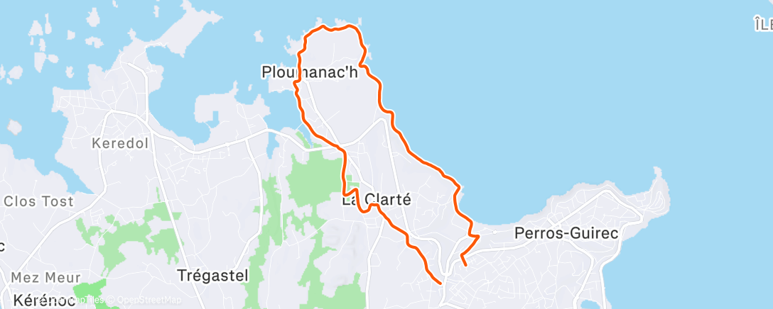 Карта физической активности (Footing avant muscu)