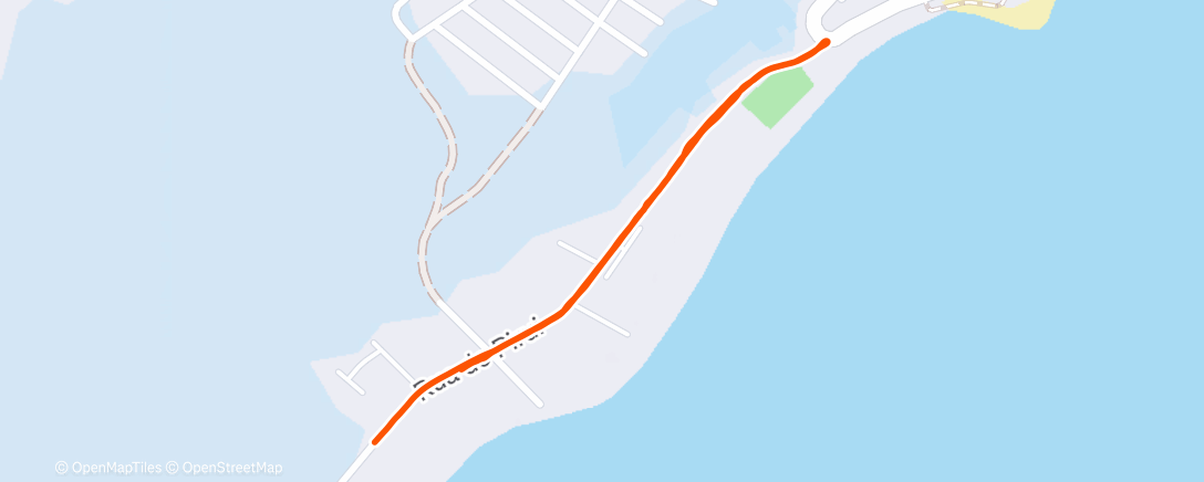 Map of the activity, Corrida matinal