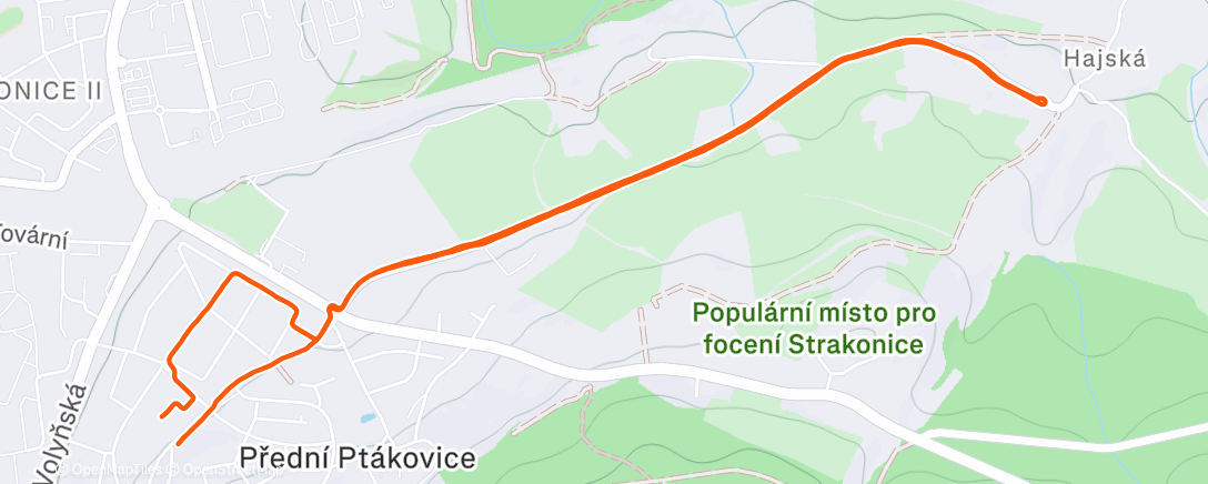 Карта физической активности (Afternoon Run)