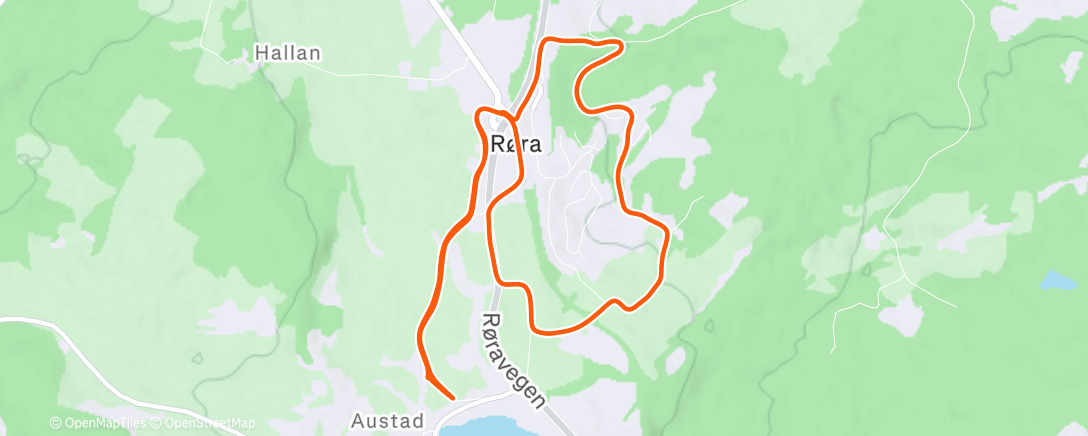 Map of the activity, Rundtur på Røra