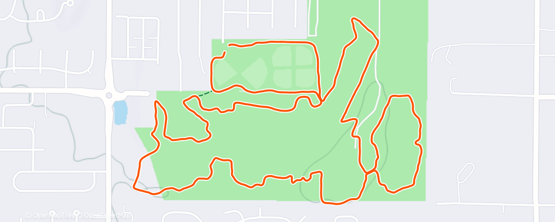 Map of the activity, I ran