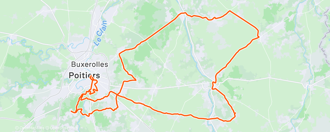 Mappa dell'attività Sortie vélo le matin