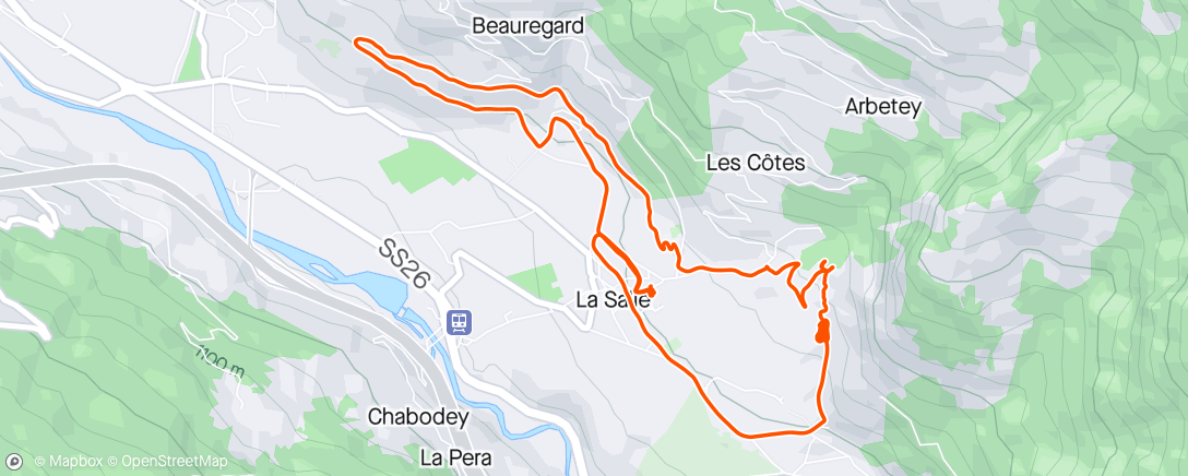 Karte der Aktivität „MTB CON RAPHAEL - Sessione di mountain biking pomeridiana”