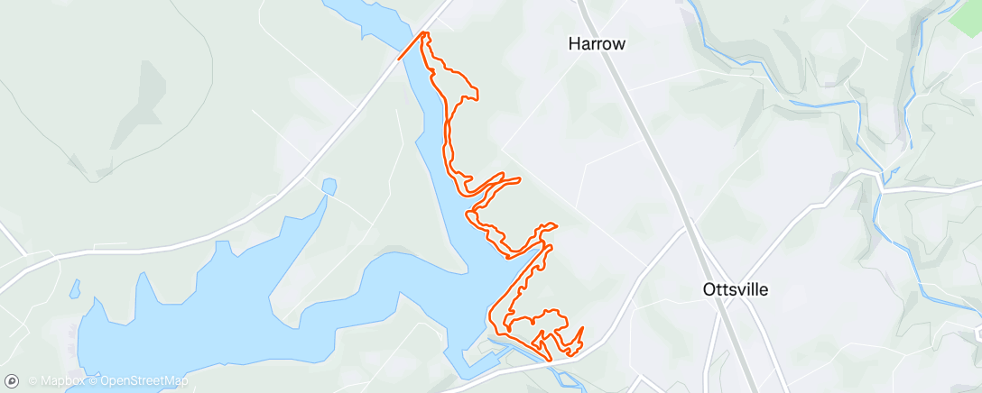 Map of the activity, Ride Before the Storms