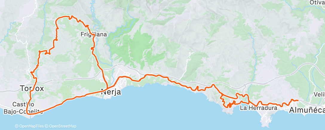 Mapa de la actividad (Nerja 😍)