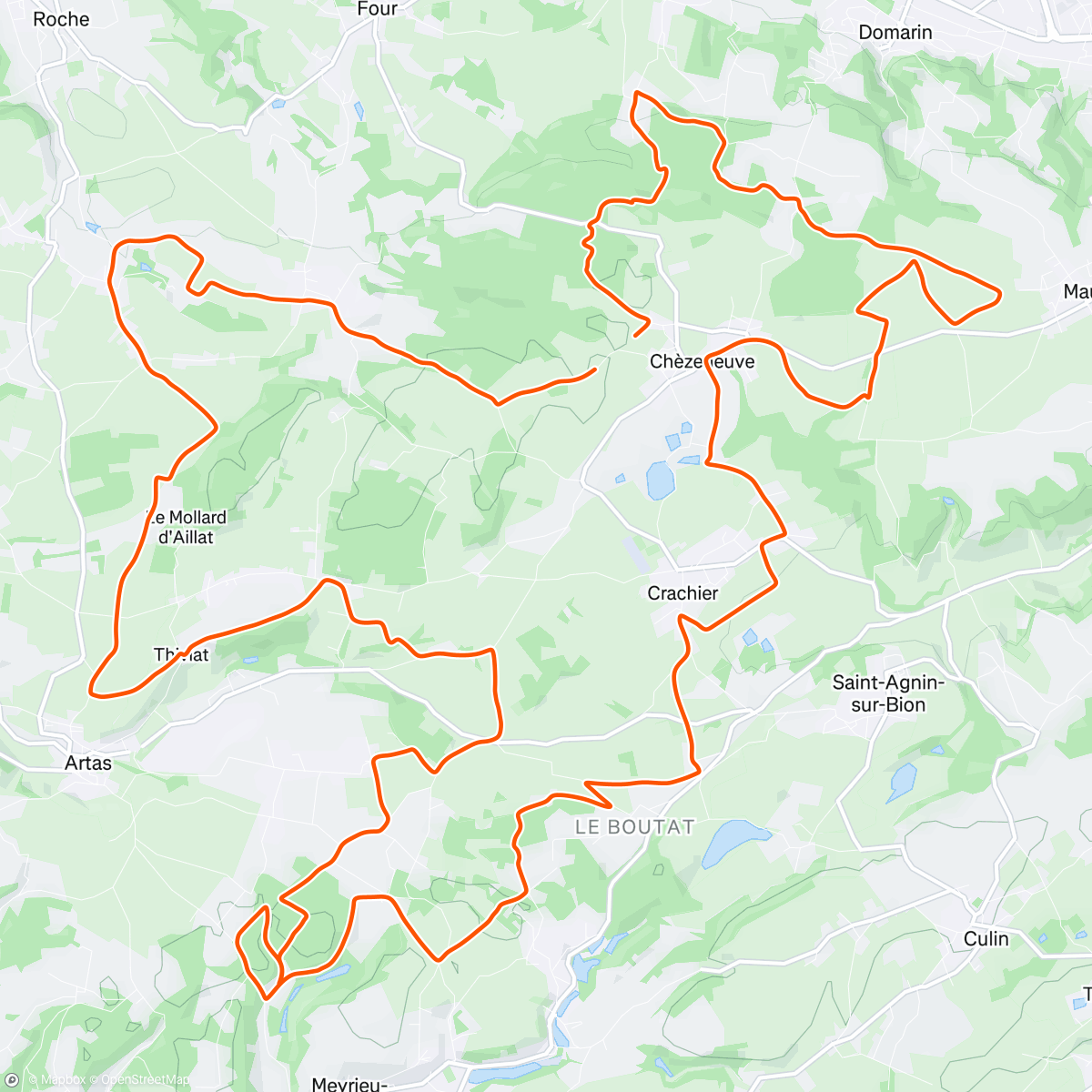 Karte der Aktivität „Sortie vélo le matin”