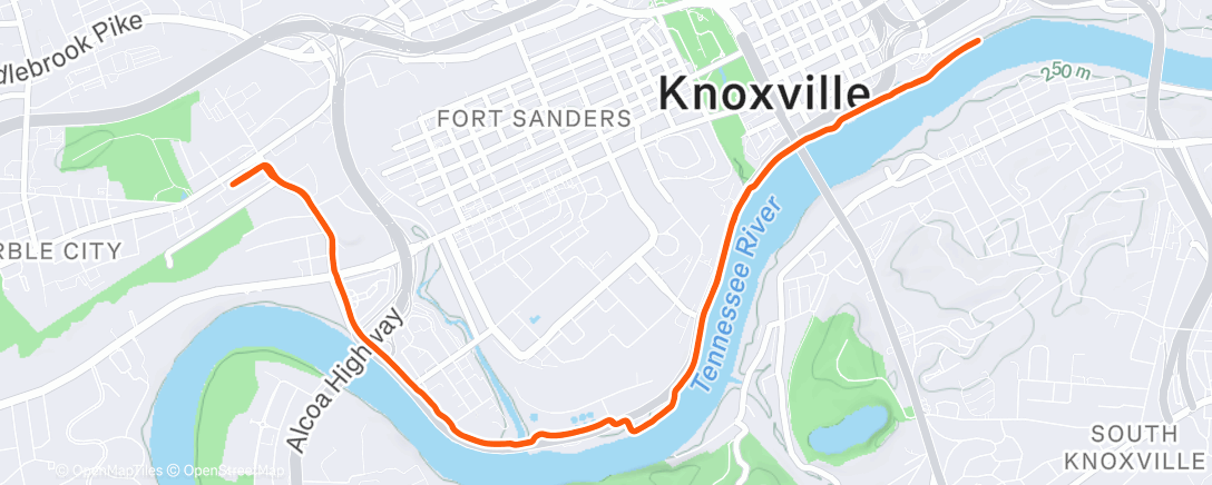 Карта физической активности (Morning Run)