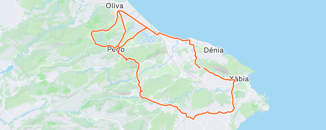 Map of the activity, Morning Ride
