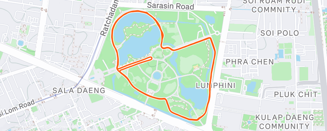 Карта физической активности (Evening Run)