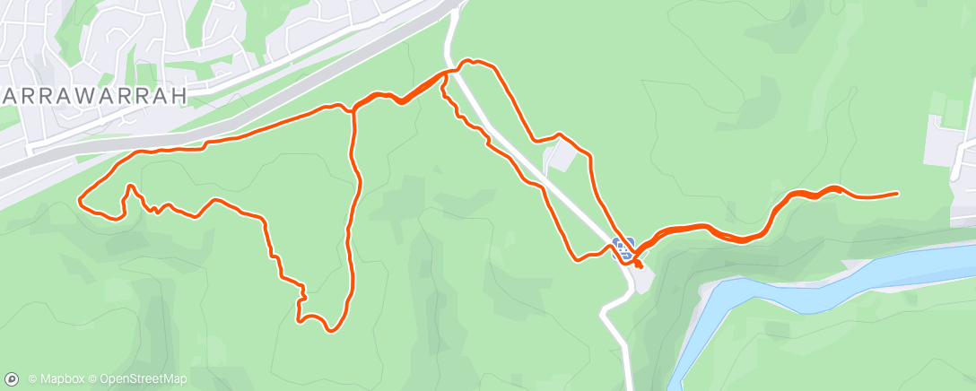 Mapa da atividade, Morning Trail Run