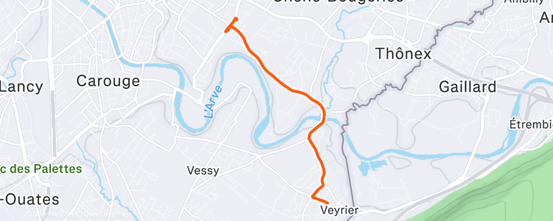 Карта физической активности (Sortie vélo le matin)