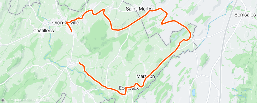 Map of the activity, Tour de Romandie #3 - ITT