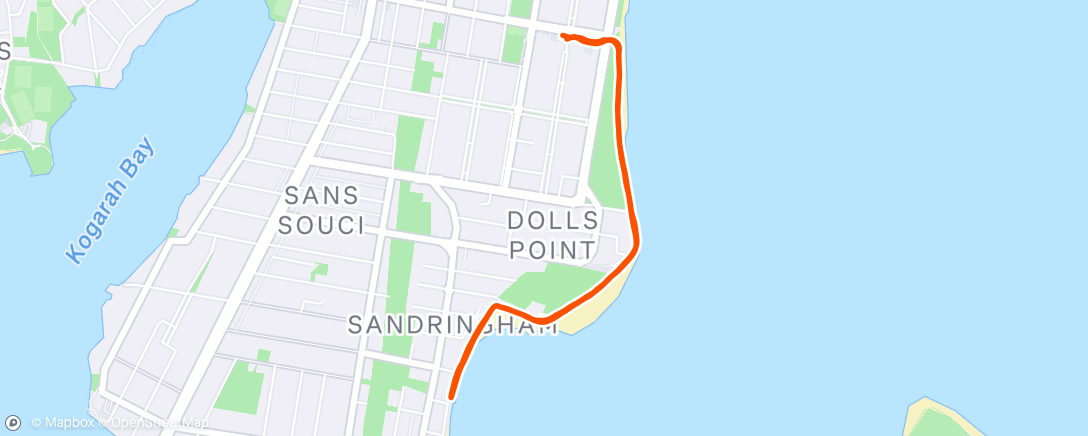 Map of the activity, Afternoon Walk