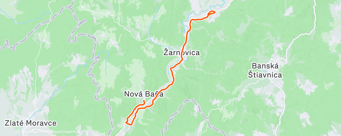 Map of the activity, Lunch Ride