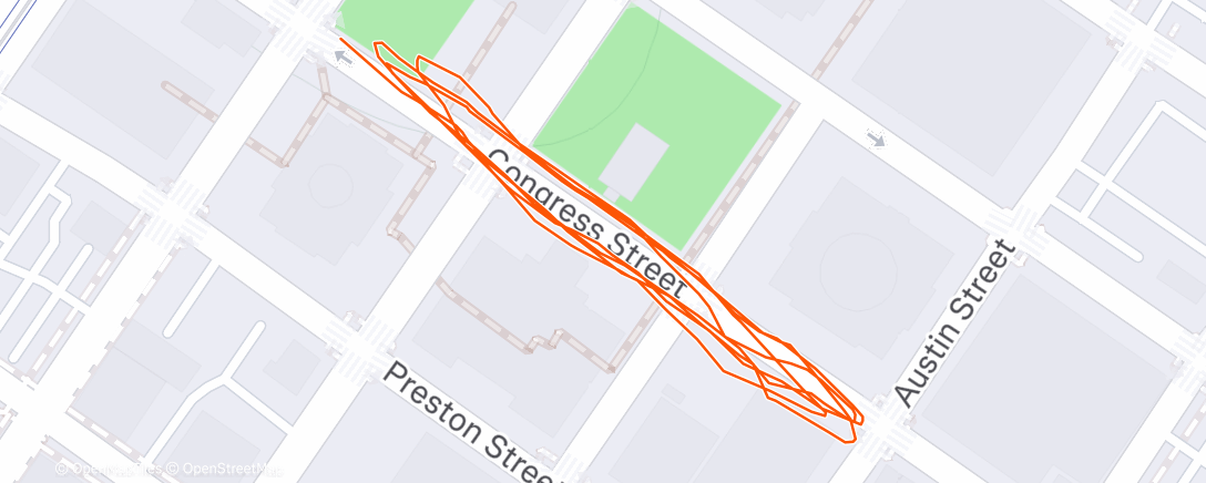 Map of the activity, Morning Run
