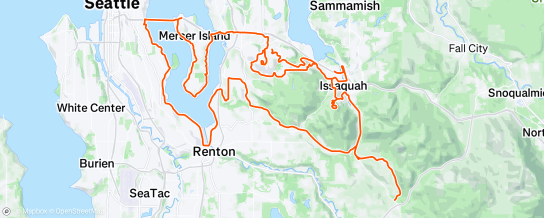 Mappa dell'attività Morning Ride