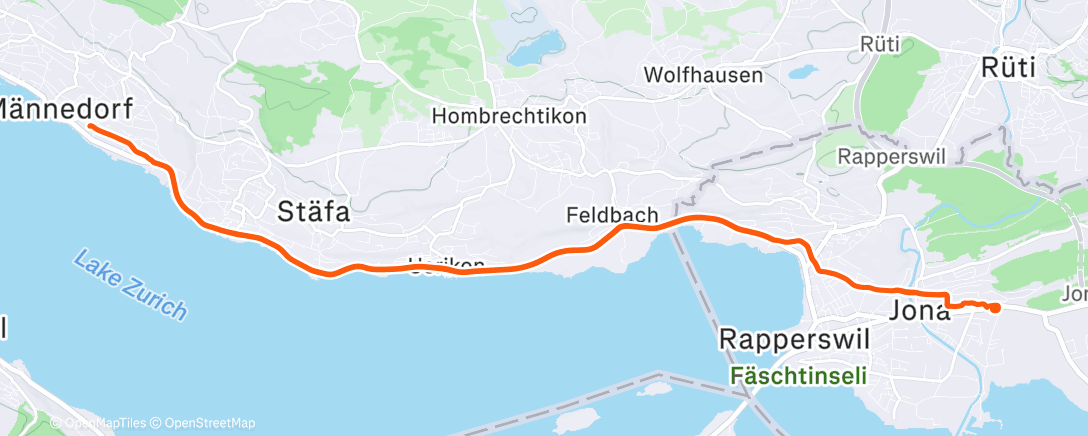 Map of the activity, Morgenausfahrt