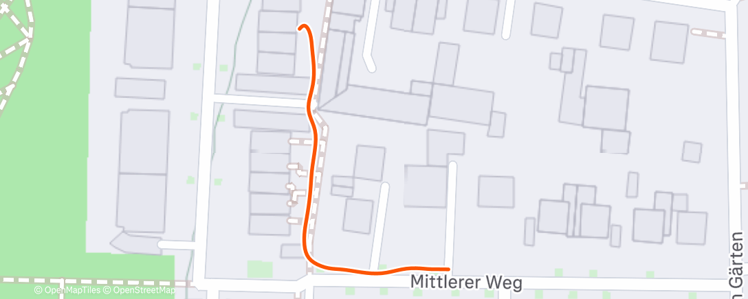 Map of the activity, Spaziergang am Nachmittag