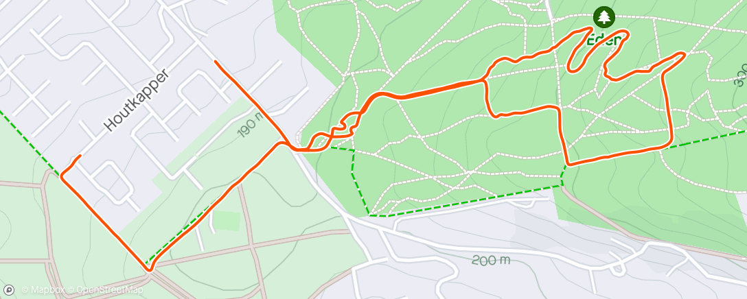 Map of the activity, Hardloop met Pokkowon