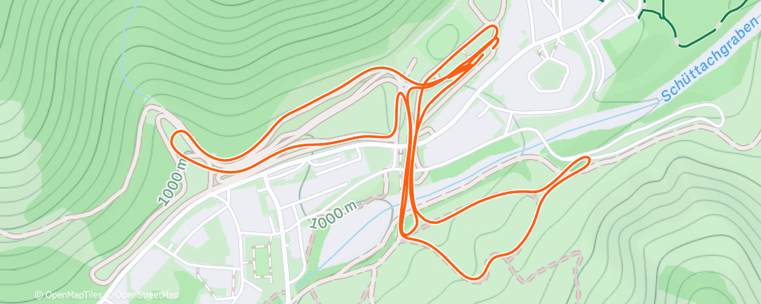 Map of the activity, Lunch Nordic Ski