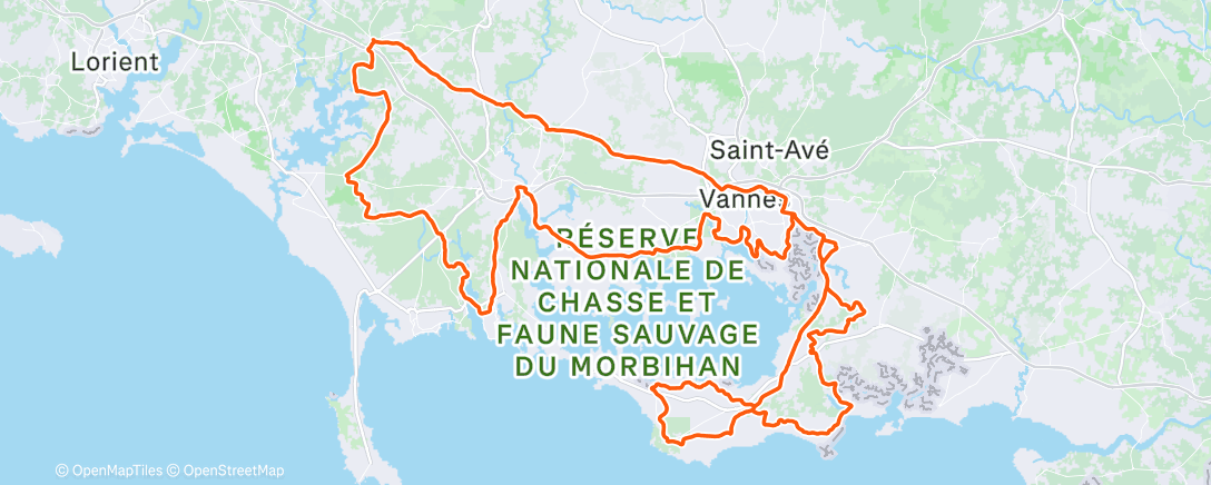 Map of the activity, Christmas ride 🎅