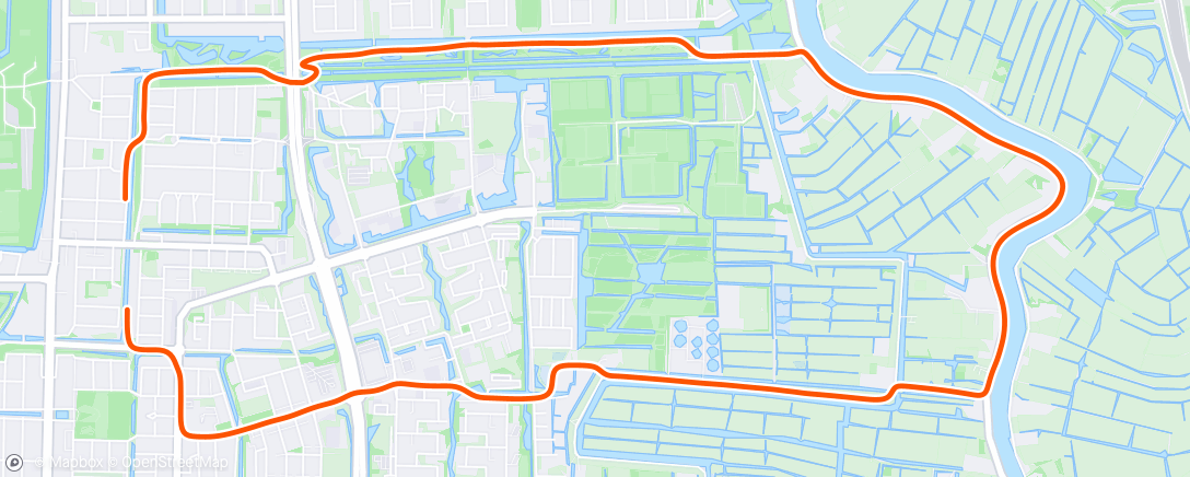 Map of the activity, Namiddagloop