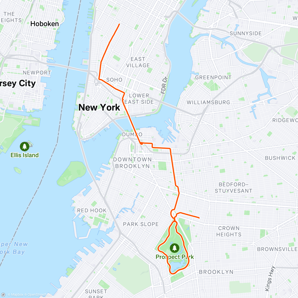 Map of the activity, Friyay