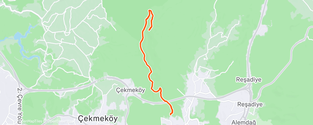 Map of the activity, Morning Run