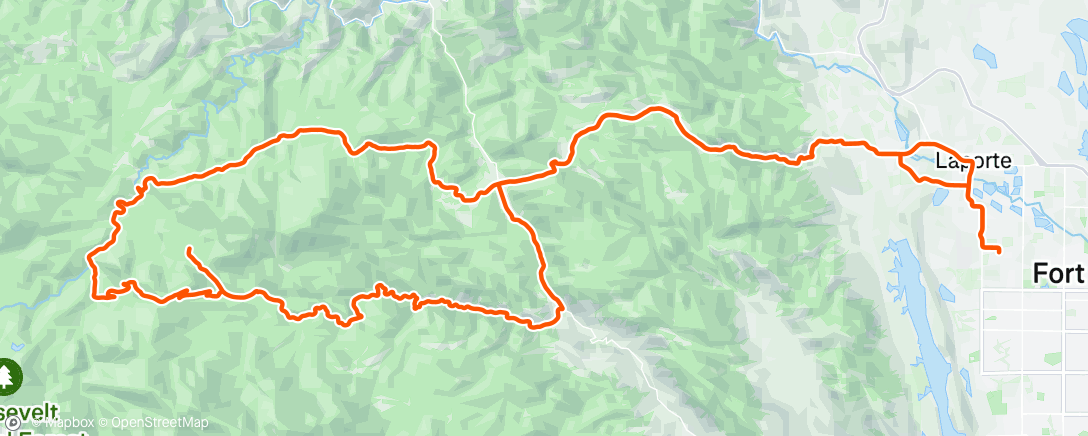 Map of the activity, Morning Gravel Ride