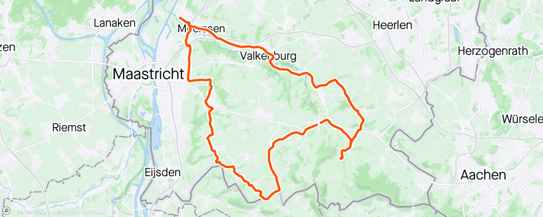 Map of the activity, Afternoon Ride, iets te warm gekleed 🙈.