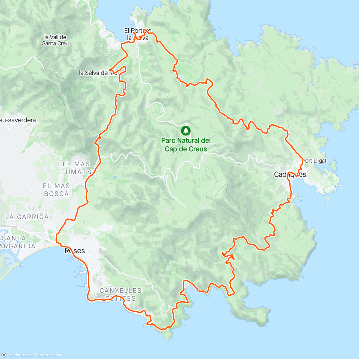 Karte der Aktivität „Visita a Cadaqués”
