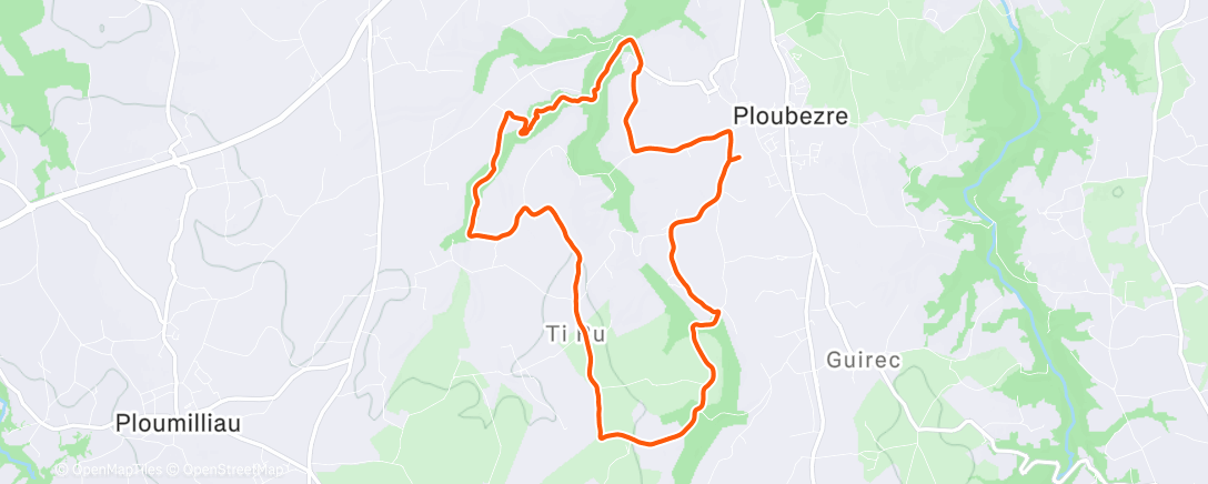 Map of the activity, Ribinous