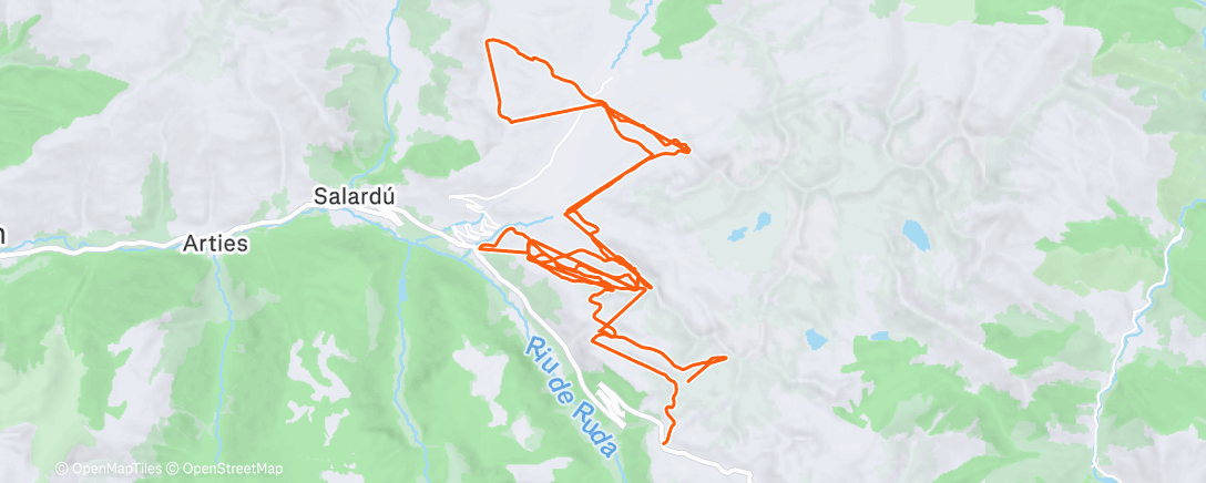 Map of the activity, Morning Alpine Ski