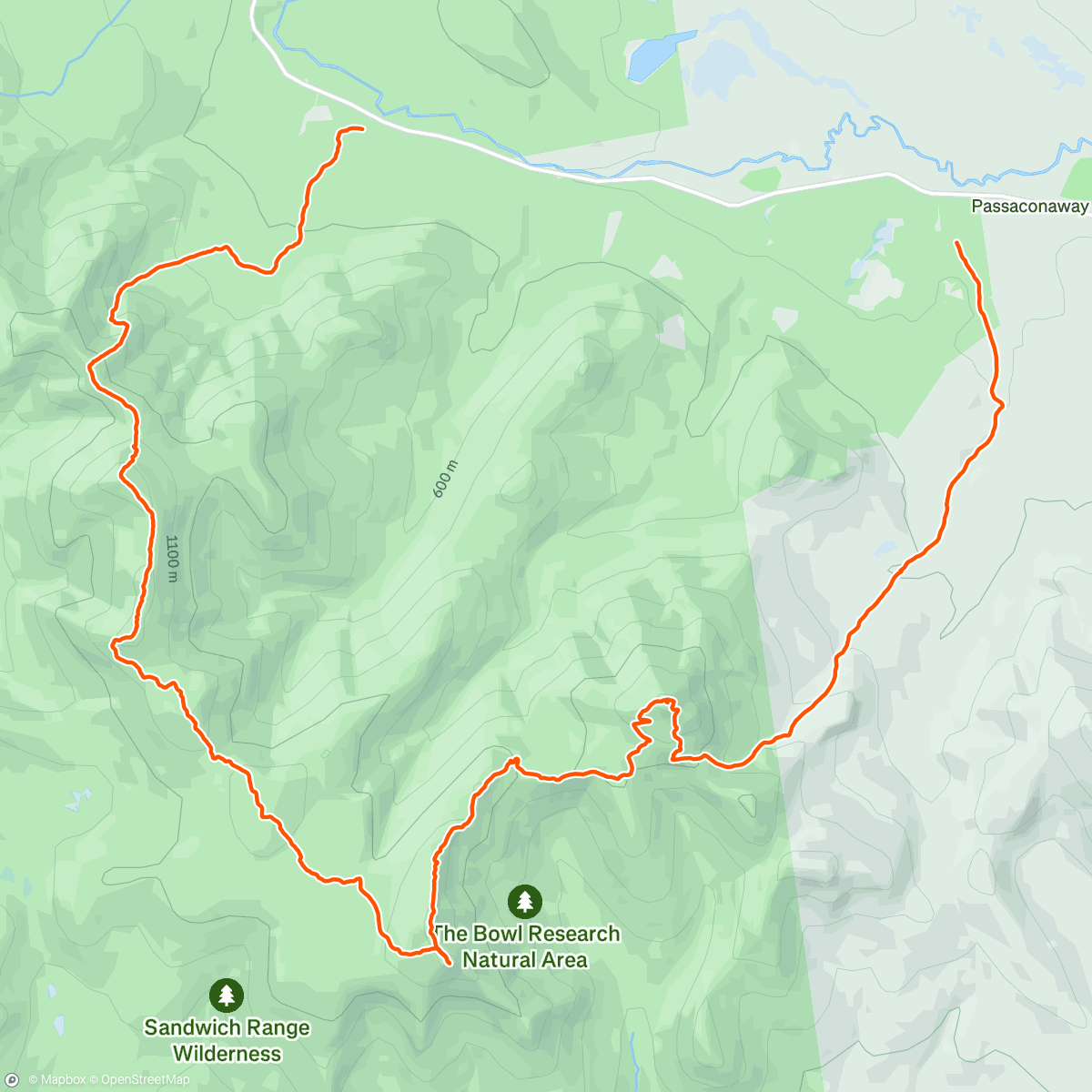 Map of the activity, Sandwich Traverse