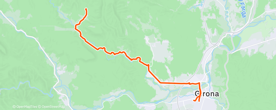 Карта физической активности (Vuelta ciclista a la hora del almuerzo)
